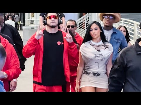 Edgar Berlanga ARRIVES with DIME PIECE looking CONFIDENT, ready to KNOCK OUT Hamzah Sheeraz