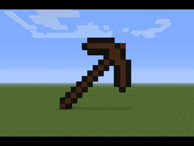 How to make Wooden pickaxe in Minecraft