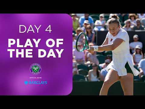 Amanda Anisimova went FULL POWER 💥 | Barclays Play of the Day | Day Four | Wimbledon 2026