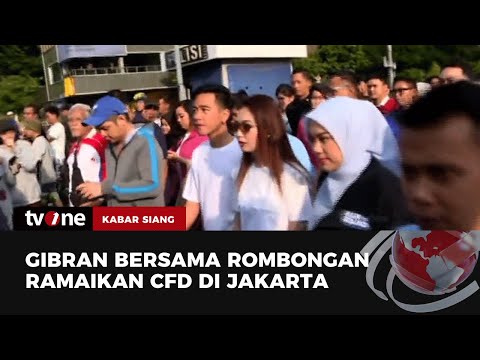 Gibran Menyapa Warga di CFD di Jakarta