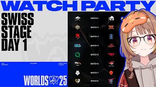 Worlds 2025 - Swiss Stage - Round 1 Day 1 公式ウォッチパーティー!【 ぶいすぽっ! / 千燈ゆうひ