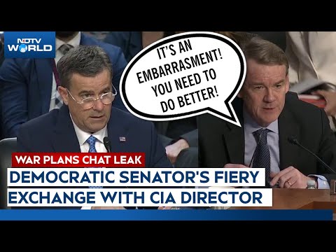 US Houthi Strike | Sen Bennet Slams CIA Director Ratcliffe During Intel Hearing On Signal Chat Leak