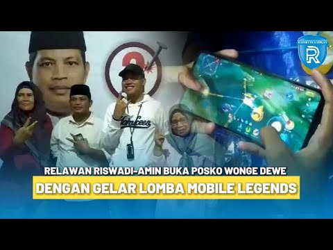 Relawan Riswadi-Amin Buka Posko Wonge Dewe dengan Gelar Lomba Mobile Legends