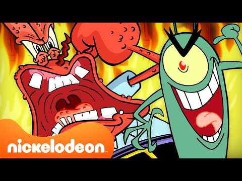 SpongeBob | 1 ora di Mr. Krabs contro Plankton! 💥 | Nickelodeon Italia