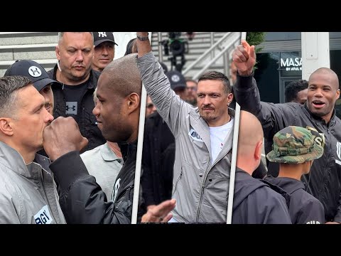 “BASH HIM UP !!” Oleksandr Usyk & Daniel Dubois TENSE FACE OFF outside Wembley Stadium