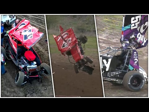 Alex Bowman &amp; Conner Morrell Collide In Massive Crash | High Limit Sprints At 34 Raceway - dirt track racing video image