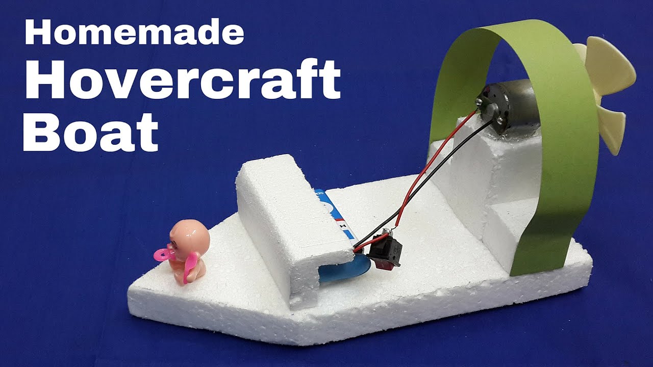 how to make an electric motor boat using thermocol and dc