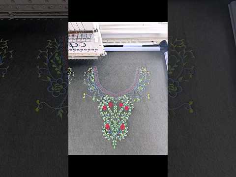 800*500mm large area single head machine #honpo #embroidery #embroiderydesign