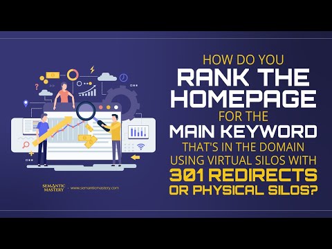 How Do You Rank The Homepage For The Main Keyword That's In The Domain Using Virtual Silos With 301?