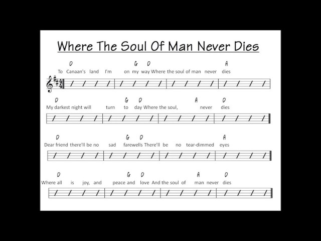 Where the Soul of Man Never Dies: The Sheet Music