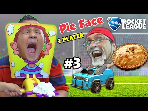 PIE FACE CHALLENGE GAME w/ Let's Play ROCKET LEAGUE Part 3:  BOTS!  (FGTEEV Family Fun) - UCC-RHF_77zQdKcA75hr5oTQ