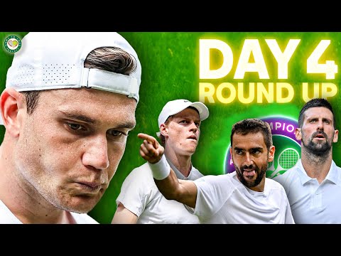 Cilic SCHOOLS Draper! Djokovic & Sinner CRUISING! | Wimbledon 2025 Day 4 | GTL Tennis Podcast