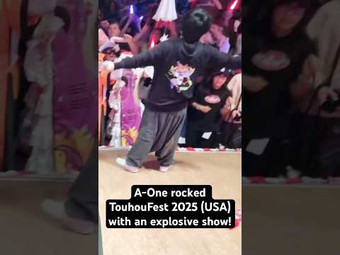 A-One rocked TouhouFest 2025 (USA) with an explosive show! 🔥 #shorts #aone #eurobeat #touhou