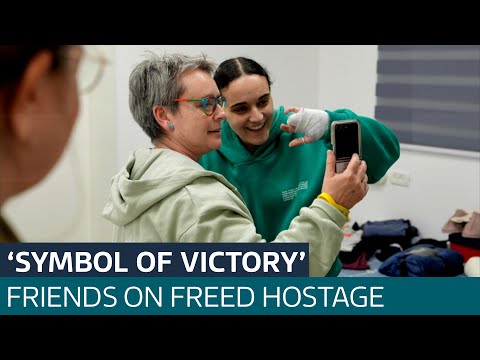 Friends of British-Israeli hostage Emily Damari freed by Hamas say image “symbol of victory”