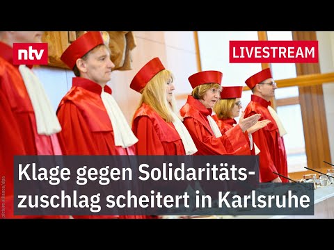 LIVE: Urteil vom Bundesverfassungsgericht zum Solidaritätszuschlag