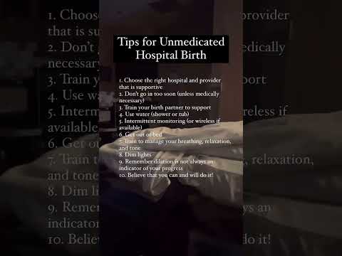 Learn the 4 Secrets to an Unmedicated Hospital Birth in our FREE CLASS 🎉🎉 Comment #secrets to
