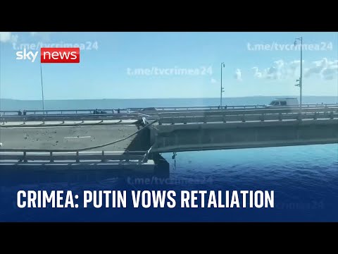 Ukraine War: Putin vows retaliation for 'terrorist' attack on Kerch bridge