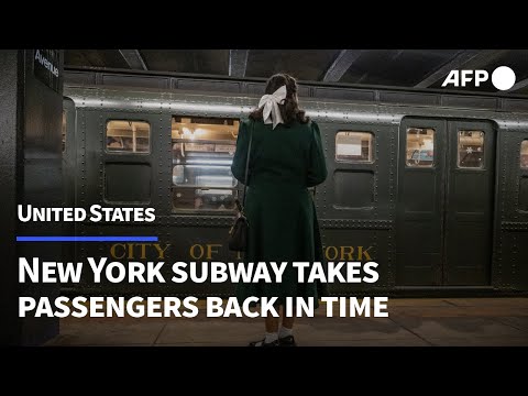 In New York, subway cars from the 1930s take passengers back in time | AFP