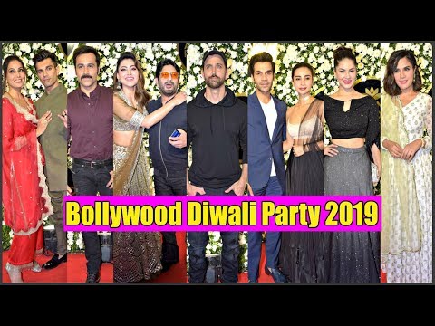 Video - Bollywood BIGGEST Diwali Party 2019 Hrithik, Ajay, Sunny, Bipasha, Urvashi, Rajkummar