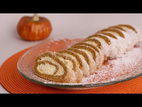 Pumpkin Cake Roll Recipe - Laura Vitale - Laura in the Kitchen Episode 508 - UCNbngWUqL2eqRw12yAwcICg