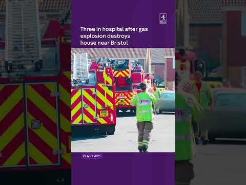 Three in hospital after gas explosion destroys house in Bristol