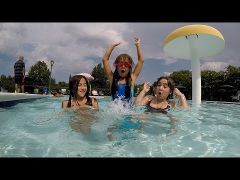 GYMNASTICS IN THE POOL!