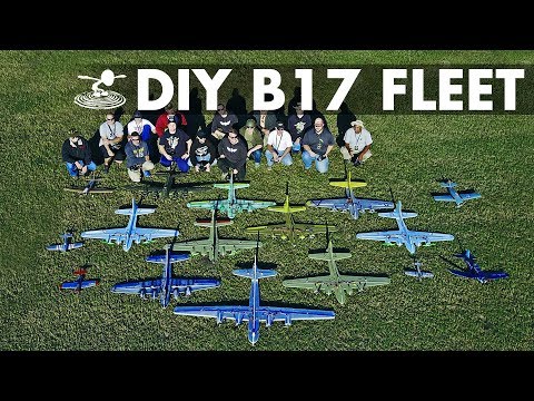 Giant Fleet of DIY B-17 Bombers! - UC9zTuyWffK9ckEz1216noAw