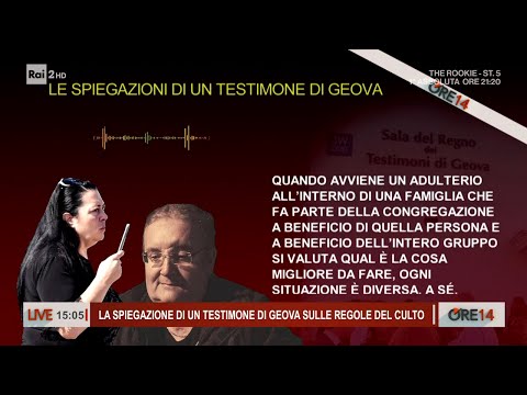 La spiegazione di un Testimone di Geova sulle regole del culto - Ore 14 del 10/11/2023