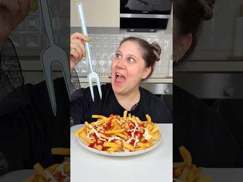 Choose the Best FORK for eating fries 🍟LEMYA #shorts #funny