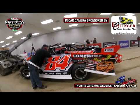 #84 Myles Moos at the Gateway Dirt Nationals 2024 Super Late Model - dirt track racing video image