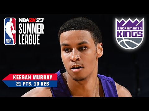 Keegan Murray DOUBLE-DOUBLE with 21 PTS, 10 REB in Summer League video clip 