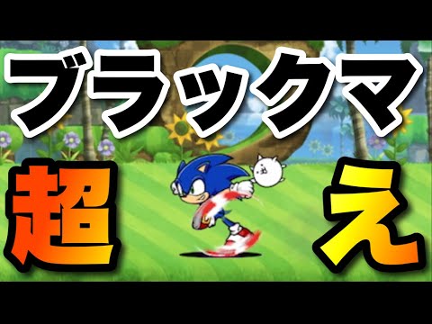 猫の動画サムネイル - ソニックはコンボ＋◯◯でブラックマ超えます　#にゃんこ大戦争　#battlecats