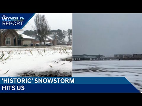 Historic Snowstorm Hits U.S. Deep South | Hudson River Turns Into Ice | The World Report
