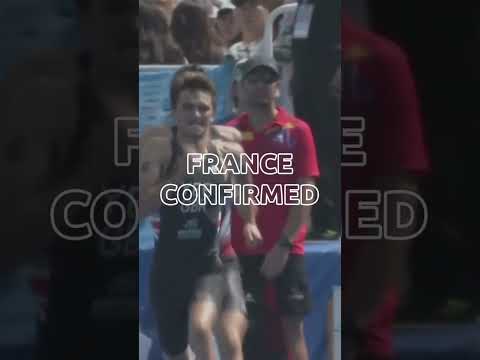2024 Triathlon Mixed Relay Olympic Qualifiers: France #triathlon #youtubeshorts #sports #shorts