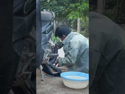 Một buổi chiều dẹp trời❤️ #automobile sửa xe