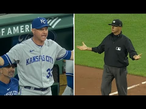 Royals manager ejected two pitches before Red Sox's walk-off grand slam | MLB on ESPN video clip