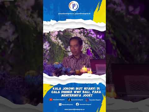 Kala Jokowi Ikut nyanyi di gala dinner wwf Bali #shortvideo #short #shorts #viral #bali #jokowi