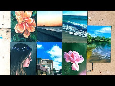Oiltober Week 1 | New oil painting every day of the month!
