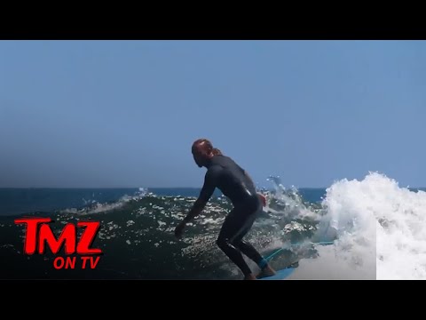 Lewis Hamilton Shows Off Impressive Surfing Skills In Malibu | TMZ TV
