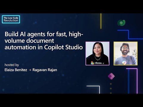 Build AI agents for fast, high-volume document automation in Copilot Studio