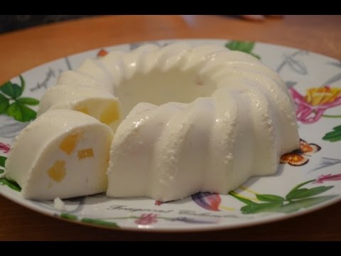 Творожный десерт бланманже.  Curd dessert blancmange. - UCMUO_gk01f30nv6Ybqi0FsA