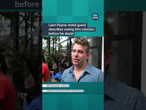 Liam Payne: Hotel guest describes seeing him minutes before his death #itvnews | ITV News