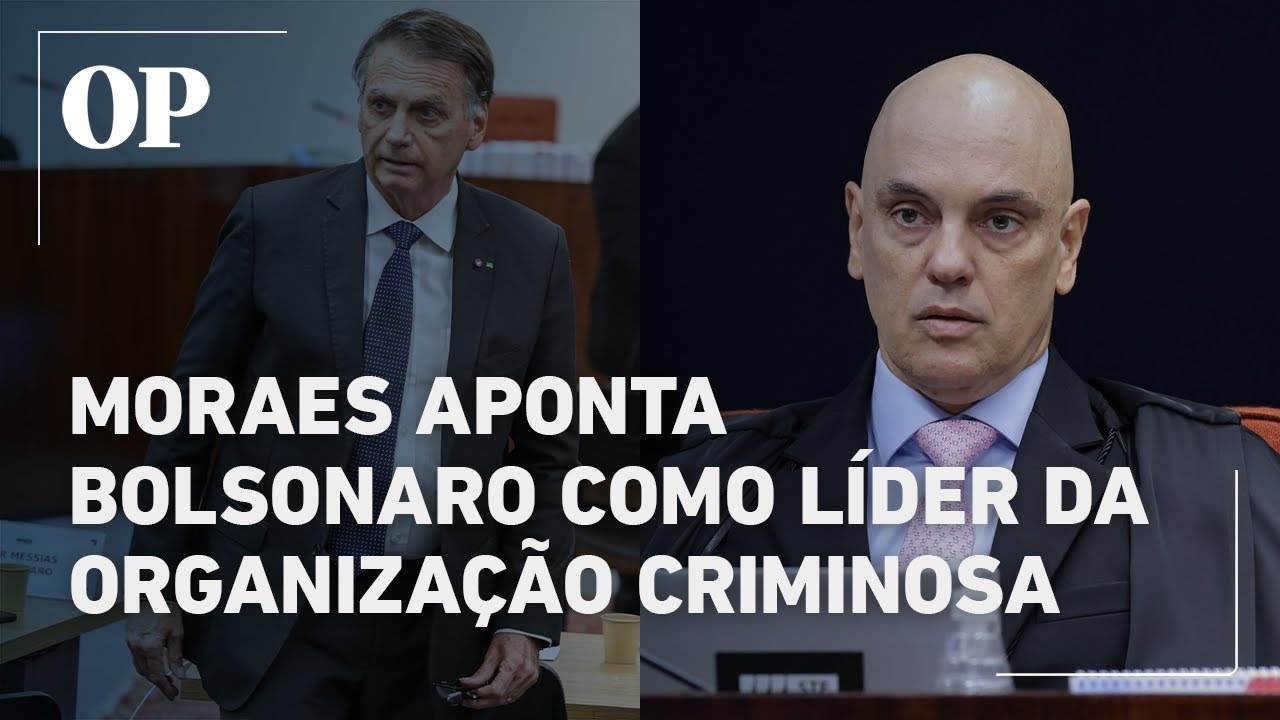 Em slide Moraes aponta Bolsonaro como líder da organização criminosa