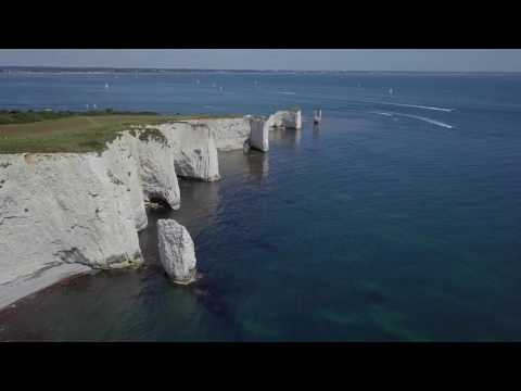 view Old Harry Rocks and Agglestone Rock, Studland, Dorset