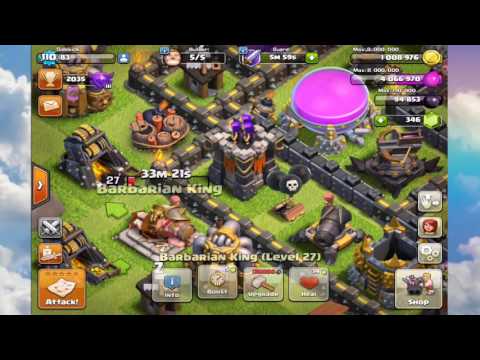 Clash Of Clans  | BArching DE storages | TH11 Valk three star max bases