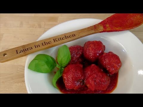 How to Make Homemade Italian Meatballs from Scratch - by Laura Vitale - Laura in the Kitchen Ep 85 - UCNbngWUqL2eqRw12yAwcICg