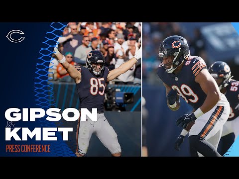 Kmet, Gipson break down their performances in loss to Dolphins | Chicago Bears video clip