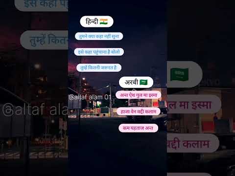 अरबी भाषा हिन्दी में बोले #viral #saudi #india #followforfollowback #fecbook #lebanon #bahrain