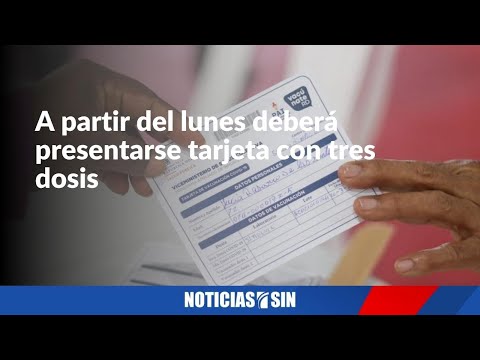 #PrimeraEmisión: Tarjeta con tres dosis y vacunación infantil