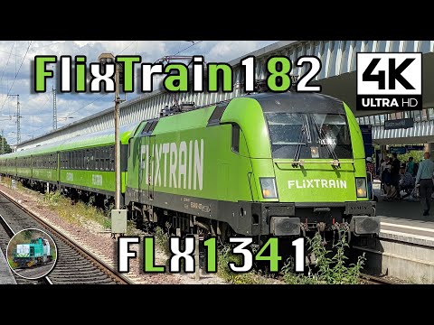 [4K] TRAIN HORN! FlixTrain 182 537 departs from Münster(Westf.) Hbf!